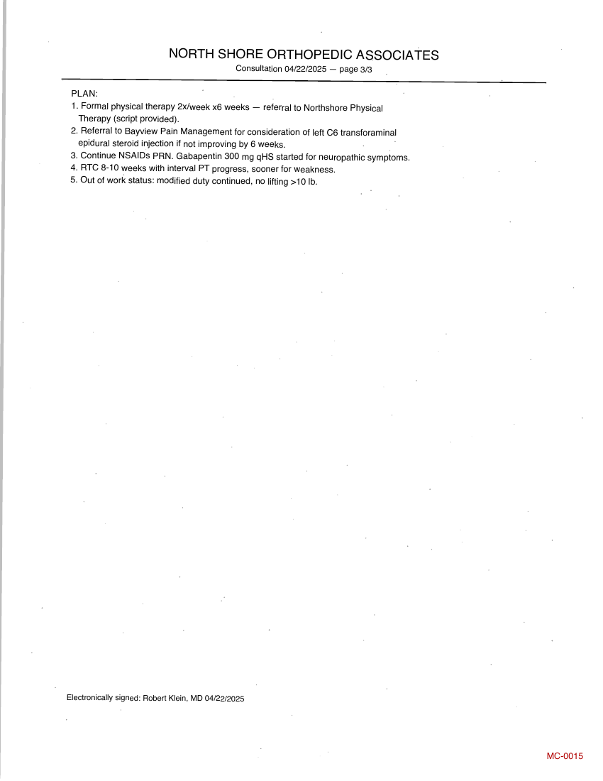 Stamped record page MC-0015